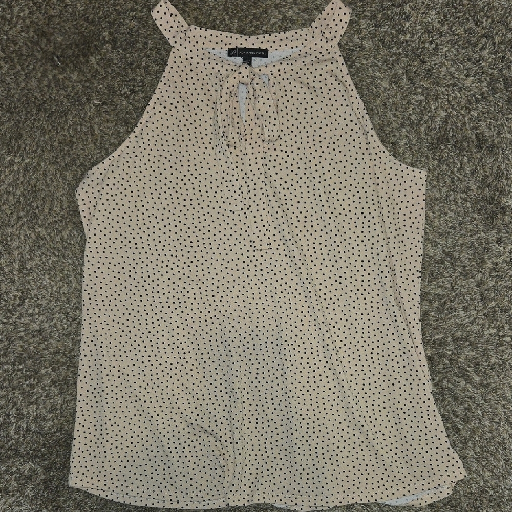 Adrianna Papell Pink Sleeveless Top with Tie Front New Without Tags Womens Large